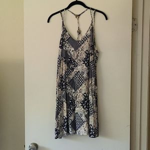 Boho Floral Quilt Print Sundress M